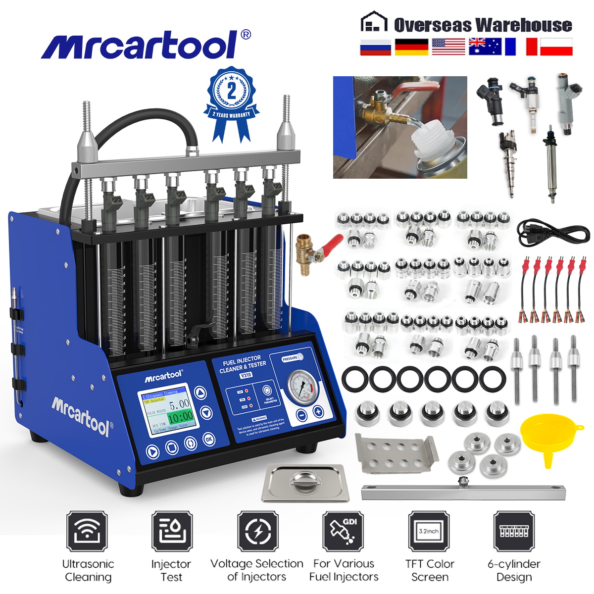 Fuel Injector Cleaner - MR CARTOOL V310 Fuel Injector Cleaner