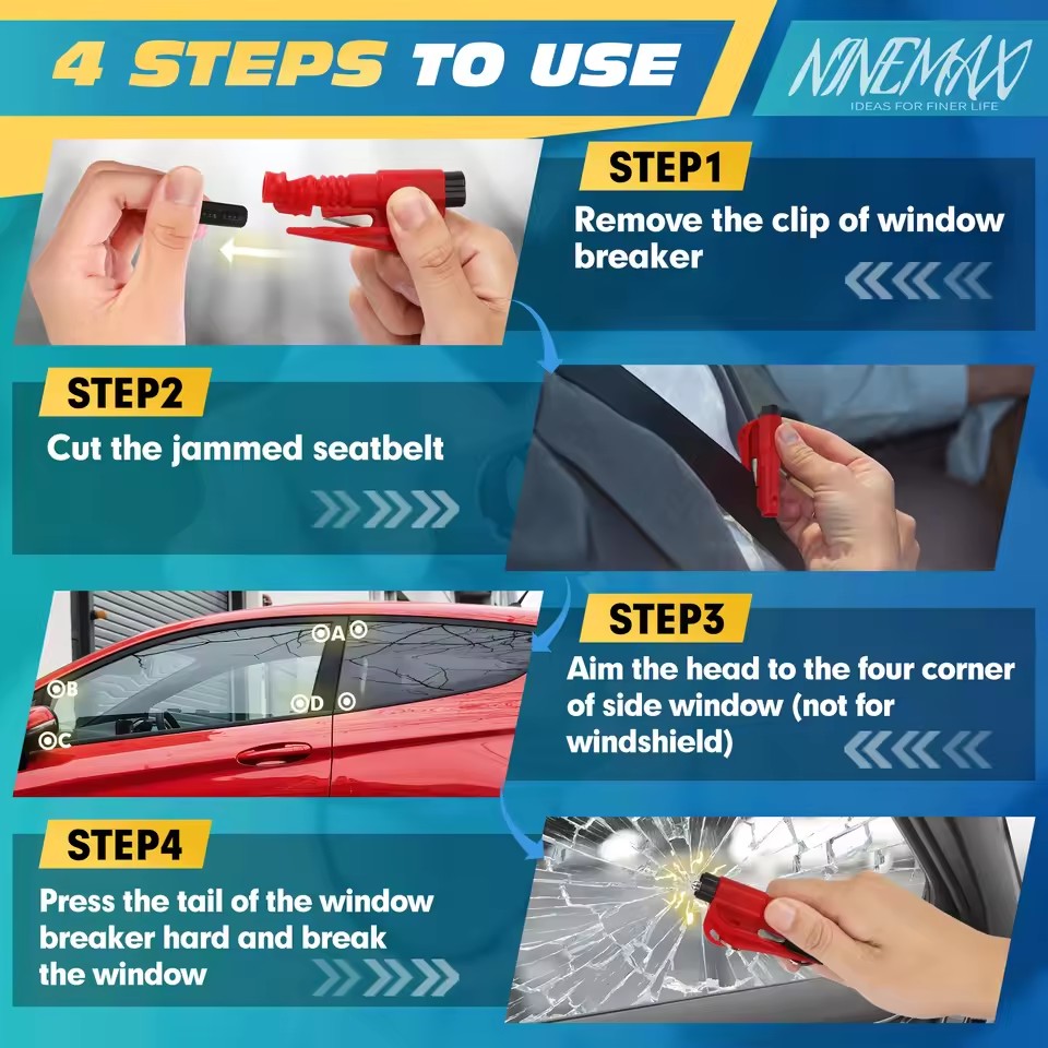 Safety Hammer Car Escape Tool  - Car Emergency Tool Kit review and price