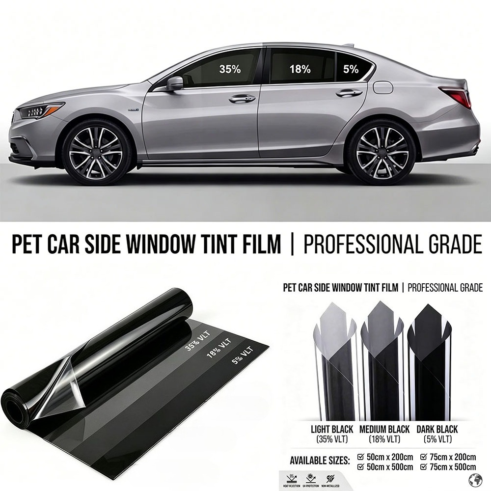 2m/5m 5/18/35 Percent VLT Car  - Tinted Window Film review and price
