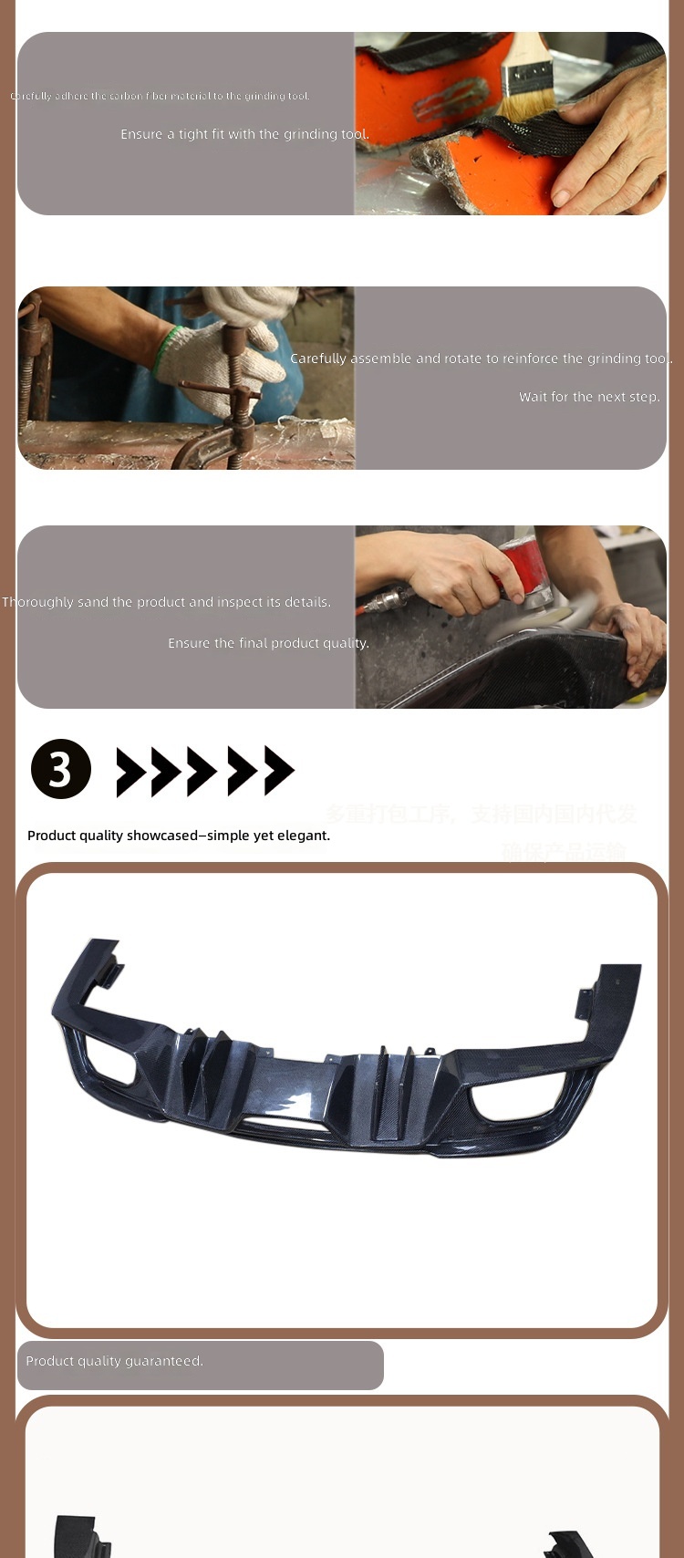 Carbon Fiber Rear Lip For 2018 - Car Accessories Lipa review and price