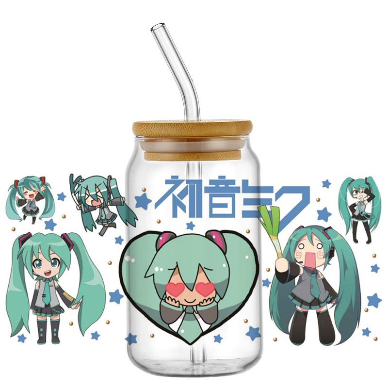 Hatsune Miku UV DTF Cup Wrap 1 - Car Accessories Quotes review and price