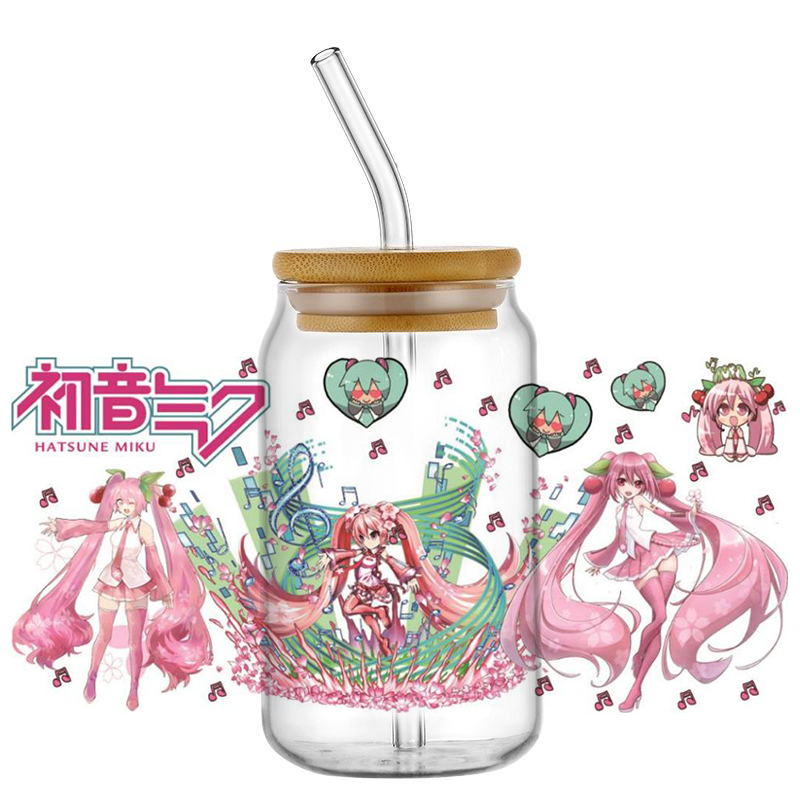 Hatsune Miku UV DTF Cup Wrap 1 - Car Accessories Quotes review and price