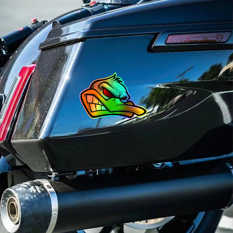 1PC Funny Cartoon Angry Duck H - Car Accessories Quotes review and price