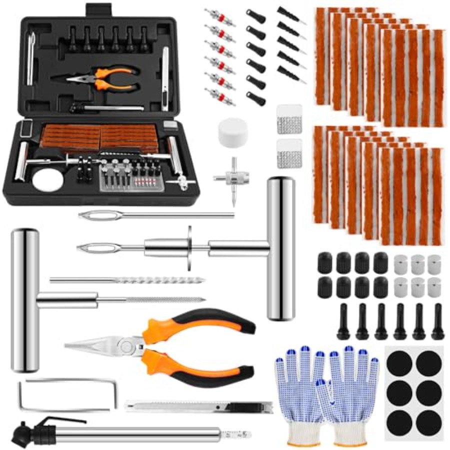 Solid Stainl Steel Tire Repair - Car Emergency Tool Kit review and price